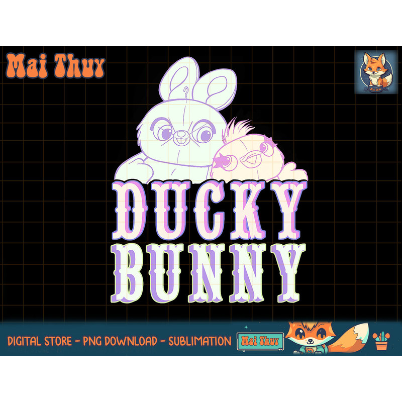 Disney Pixar Toy Story 4 Ducky & Bunny Carnival Style Poster T-Shirt copy.jpg