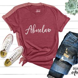 abuela shirt, grandma gift, abuelita shirt, christmas gift for abuela, mothers day, pregnancy announcement grandparents,