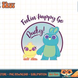disney pixar toy story 4 ducky & bunny feelin happy go ducky t-shirt.pngdisney pixar toy story 4 ducky & bunny feelin ha