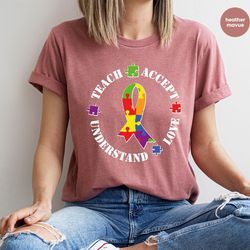 autism gift, teacher shirt, autism awareness month shirt, autism shirt, support t-shirt, neurodiversity shirt, awareness