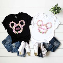 bachelorette party shirts, bachelorette party gifts, floral bride shirt, bridesmaids shirts, bride babe shirt, team brid