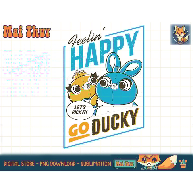 Disney Pixar Toy Story 4 Ducky & Bunny Quote Fill Poster T-Shirt copy.jpg