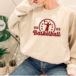 basketball 2023 long sleeve shirt, basketball crewneck sweatshirt, basketball hoodie, gift for him, basketball coach gif