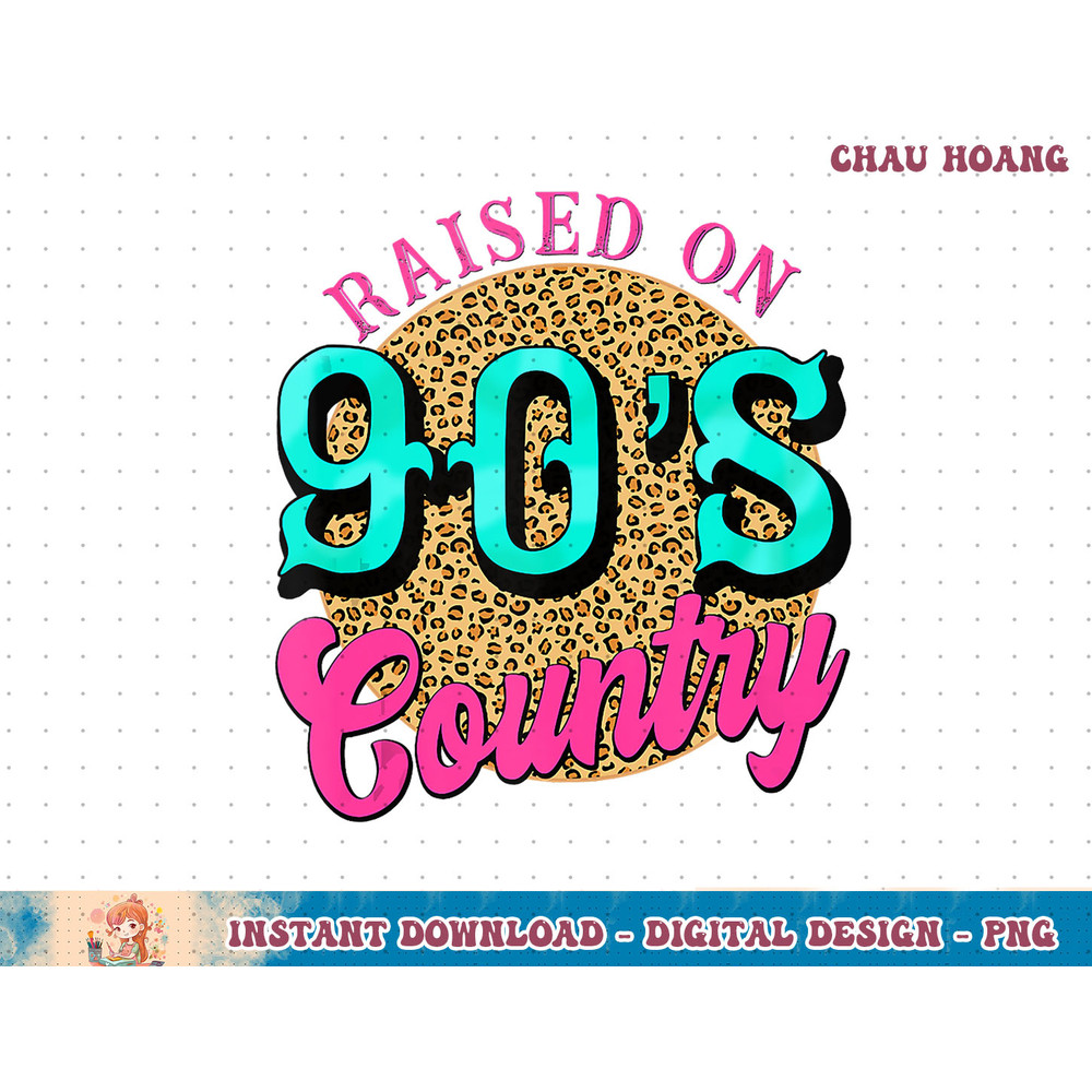 Retro Leopard Raised On 90s Country Birthday Western Country Tank Top copy.jpg