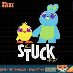 disney pixar toy story 4 ducky & bunny stuck with us t-shirt copy png