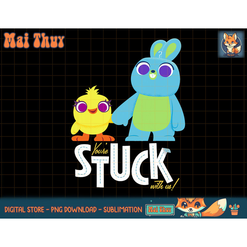 Disney Pixar Toy Story 4 Ducky & Bunny Stuck With Us T-Shirt copy.jpg