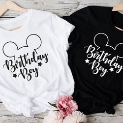 birthday boy, mickey eared birthday tshirt, birthday boy disney shirt, disney shirts for boy, disney birthday, disney wo