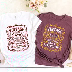 birthday vintage shirt, aged to perfection shirt, limited edition shirt, birthday premium quality t-shirt
