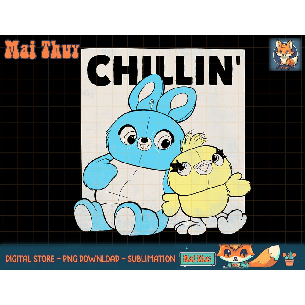 Disney Pixar Toy Story 4 Ducky and Bunny Chillin T-Shirt copy.jpg
