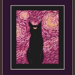 cross stitch pattern sailor moon's luna(pdf,)