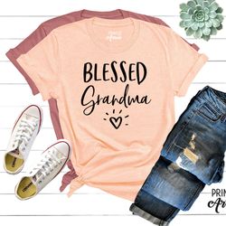 blessed grandma shirt, grandma gift, nana shirt, christmas gift for grandma, mothers day, pregnancy announcement grandpa