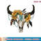 Retro Sunflower Boho Bull Skull Western Country Cowgirl Gift T-Shirt copy.jpg