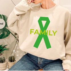 cancer ribbon crewneck sweatshirt, lymphoma cancer gifts, cancer awareness hoodies and sweaters, cancer survivor long sl