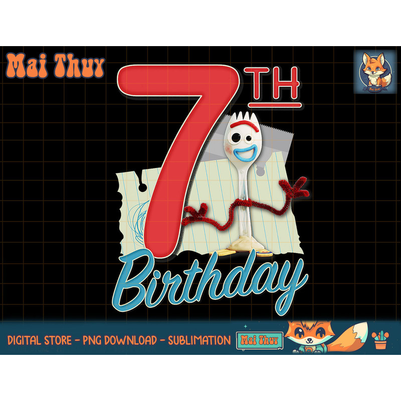 Disney Pixar Toy Story 4 Forky 7th Birthday T-Shirt.pngDisney Pixar Toy Story 4 Forky 7th Birthday T-Shirt copy.jpg