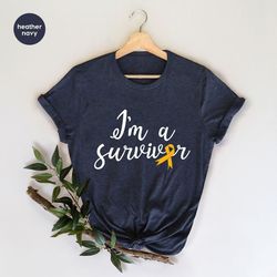 childhood cancer t-shirt, cancer survivor gifts, cancer ribbon crewneck sweatshirt, cancer awareness shirt, gifts for he