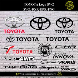TOYOTA Logo SVG Vector Digital product - instant download