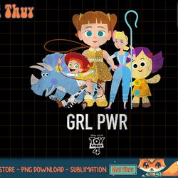 disney pixar toy story 4 grl pwr stylized texture t-shirt copy png