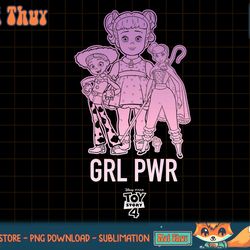 disney pixar toy story 4 grl pwr trio t-shirt copy png