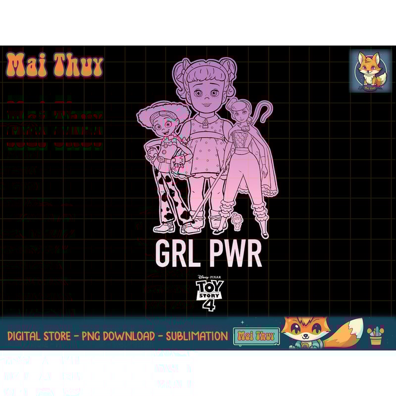 Disney PIXAR Toy Story 4 GRL PWR Trio T-Shirt copy.jpg