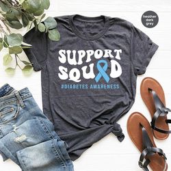 diabetes shirt, type 1 diabetes t-shirt, diabetes awareness gifts, support diabetes tshirt, diabetic squad outfit, gifts