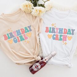 disney birthday shirt, disney birthday girl shirt, birthday girl shirt, disney birthday squad, disney birthday family sh