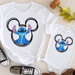 disney ears stitch shirt, disney stitch shirts, disney ears shirts, disneyworld family shirts, stitch shirts, kids shirt