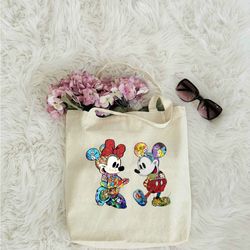 disney mickey minnie tote bag, disney trip tote bag, disney tote bag, disney world tote bag, disney vacation tote bag, d