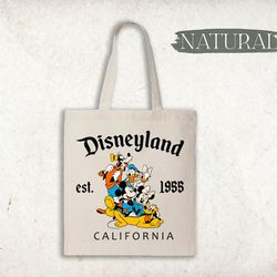 disneyland est. 1955 california tote bag, disneyworld tote bag, retro disney tote bag, disney vacation tote bag, disney