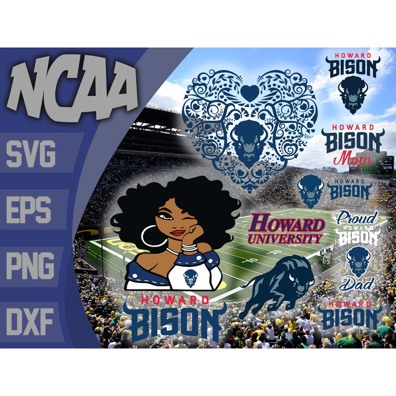 Howard Bison bundle ncaa svg, ncaa svg, Instant Download.jpg