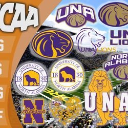 north alabama lions bundle ncaa svg, ncaa svg, instant download