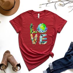 earth day love shirt, environmental shirt, recycle shirt, save the planet shirt, climate change shirt, save the earth sh