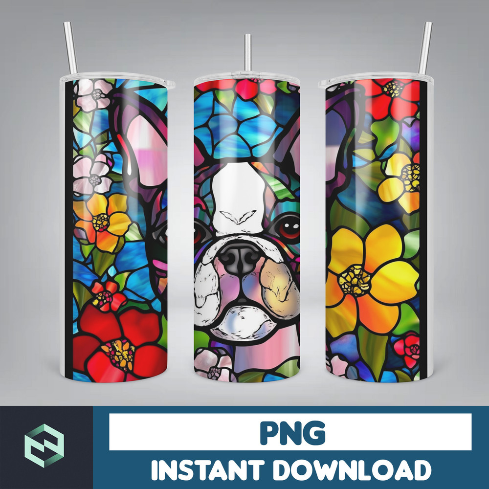 Stained Glass Libbey Can Tumbler Wrap, 26 oz Skinny Tumbler Sublimation Design, sublimation designs download, libby can (13).jpg