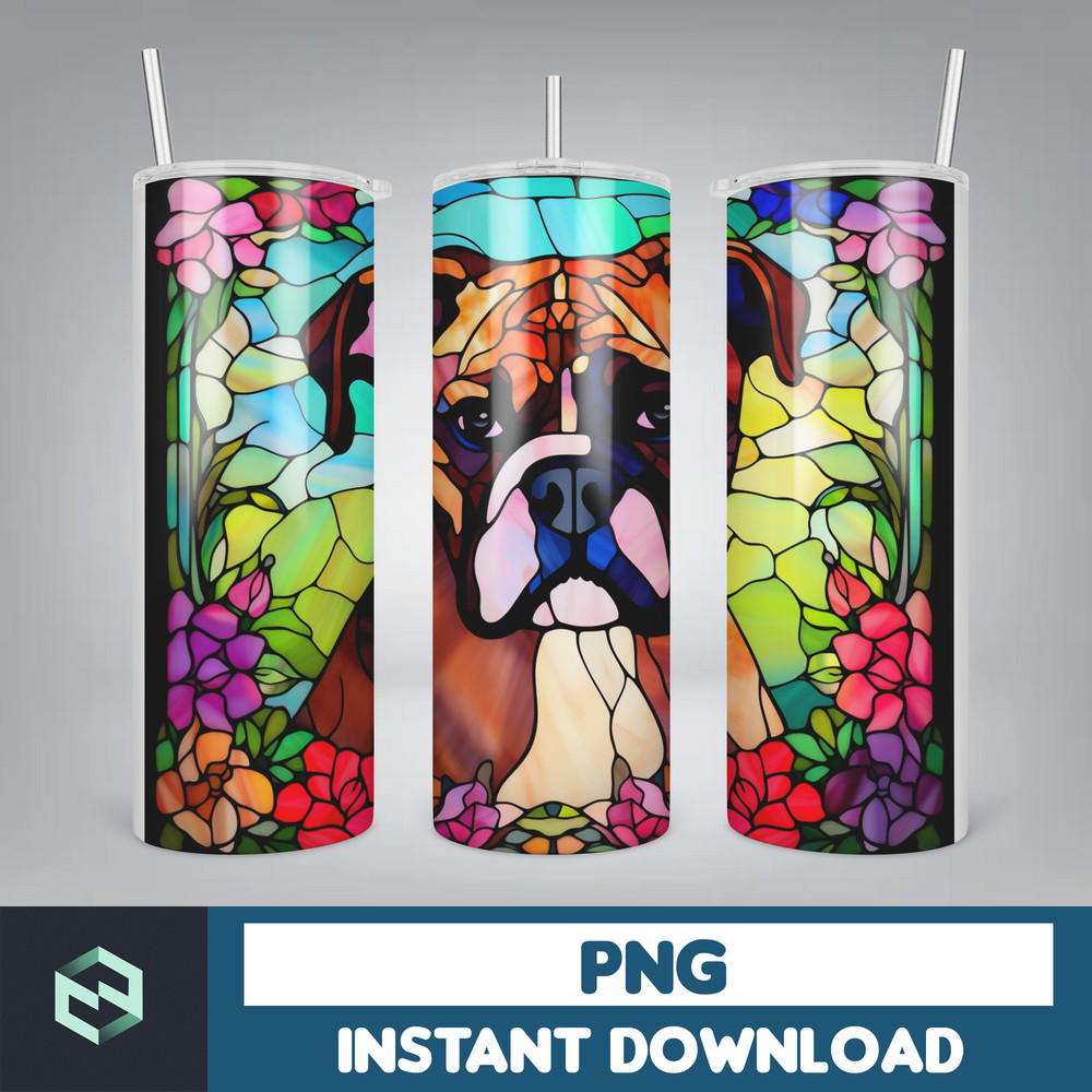 Stained Glass Libbey Can Tumbler Wrap, 26 oz Skinny Tumbler Sublimation Design, sublimation designs download, libby can (18).jpg