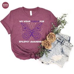epilepsy awareness t-shirt, epilepsy shirts, epilepsy gift, epilepsy mom sweatshirt, epilepsy support t-shirt, we wear p