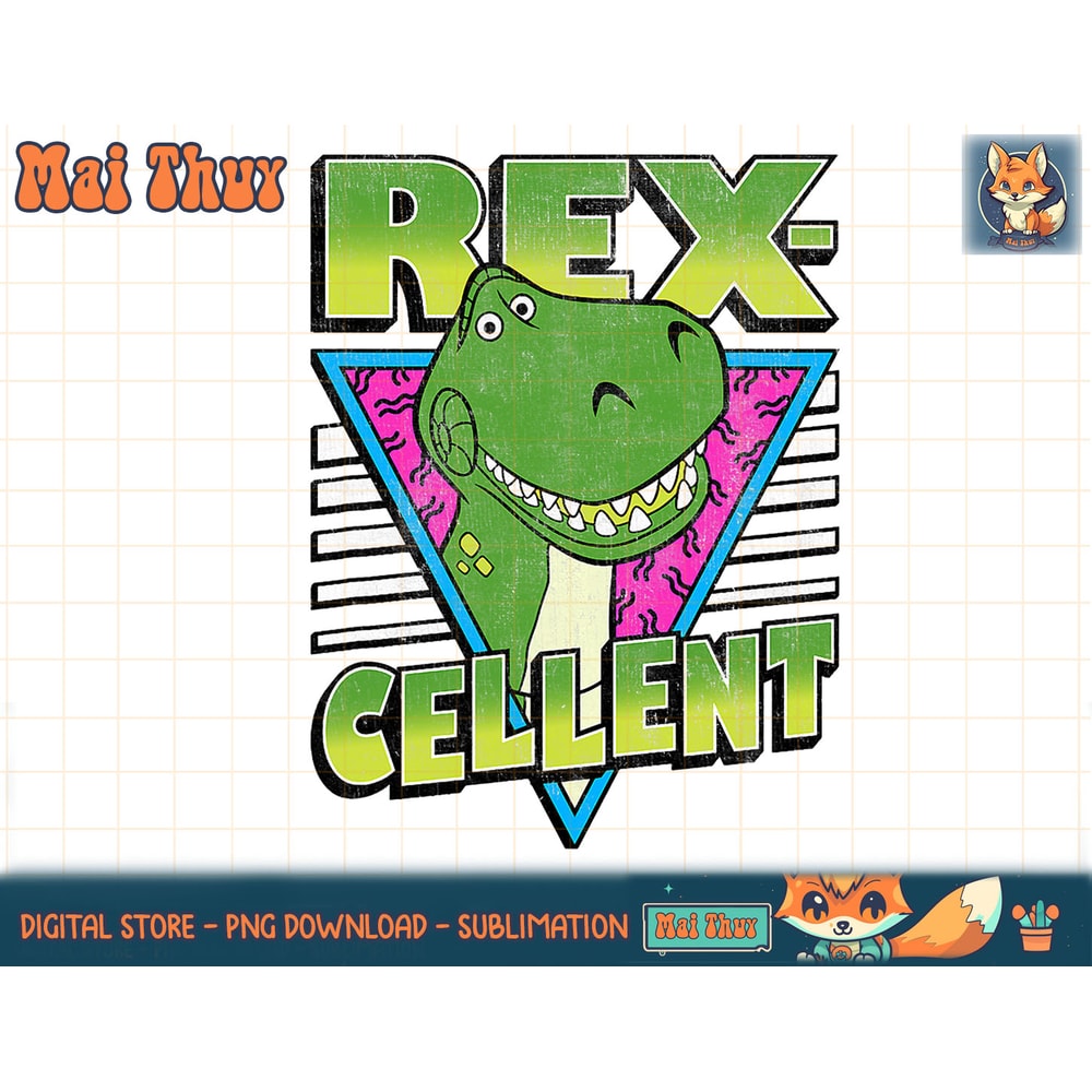 Disney Pixar Toy Story 4 Retro Rex-cellent Portrait C2 T-Shirt copy.jpg