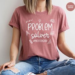 equation problem tshirts for math teacher, teacher appreciation shirt for gifts, funny teacher math science tshirt, math