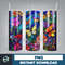 Stained Glass Libbey Can Tumbler Wrap, 26 oz Skinny Tumbler Sublimation Design, sublimation designs download, libby can (28).jpg