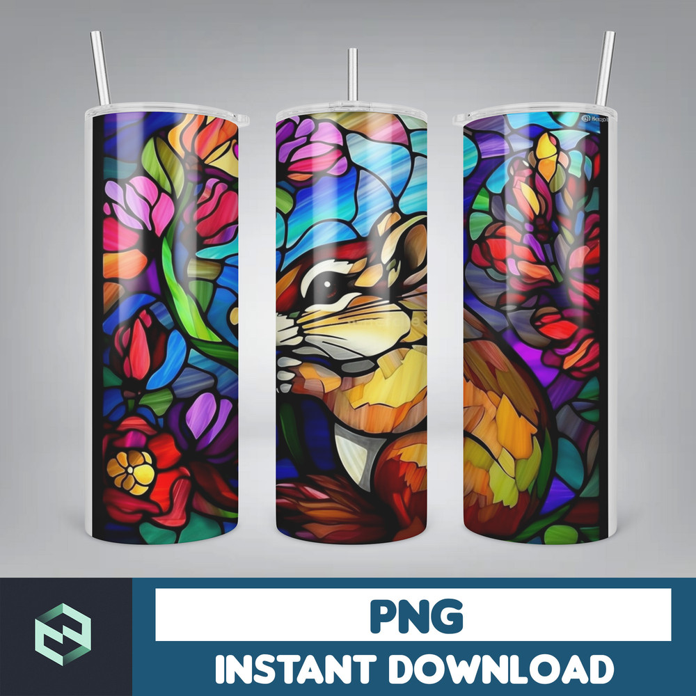 Stained Glass Libbey Can Tumbler Wrap, 26 oz Skinny Tumbler Sublimation Design, sublimation designs download, libby can (30).jpg