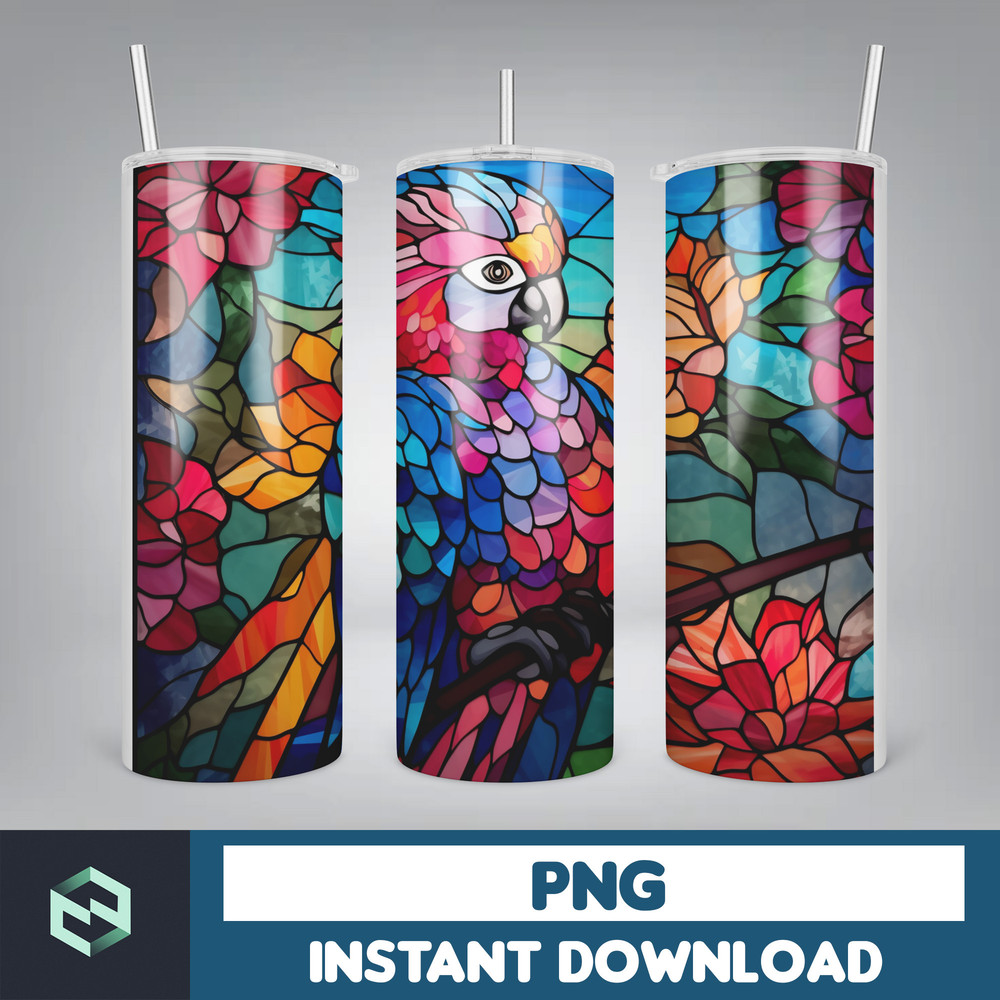 Stained Glass Libbey Can Tumbler Wrap, 26 oz Skinny Tumbler Sublimation Design, sublimation designs download, libby can (31).jpg