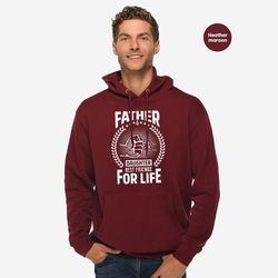 father and daughter sweatshirts from daughter, matching daddy and girl cute hoodies, fathers day long sleeve shirts for