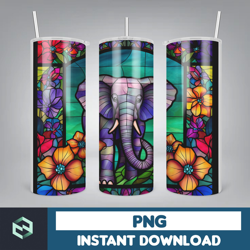 Stained Glass Libbey Can Tumbler Wrap, 26 oz Skinny Tumbler Sublimation Design, sublimation designs download, libby can (40).jpg