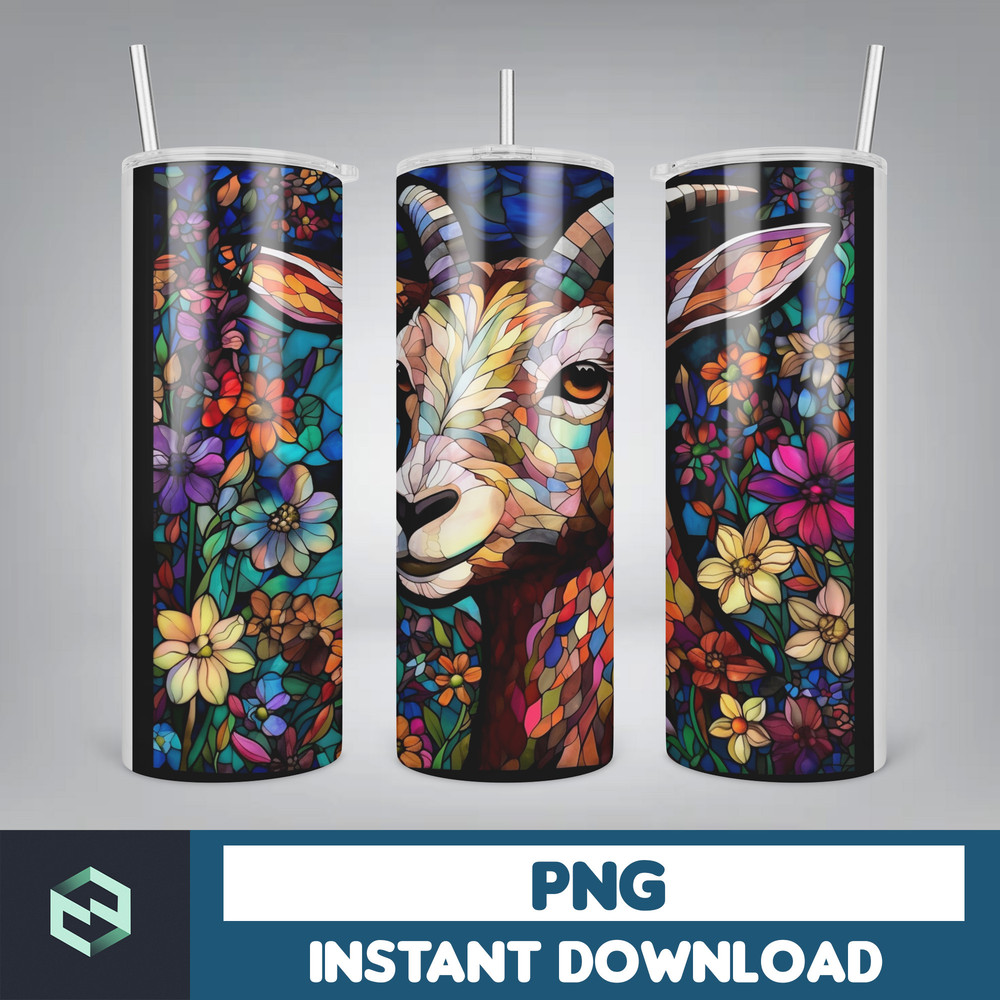 Stained Glass Libbey Can Tumbler Wrap, 26 oz Skinny Tumbler Sublimation Design, sublimation designs download, libby can (50).jpg