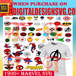 1900  marvel mega bundle svg, superhero friends svg bundle cut file, avenger svg cut file
