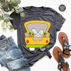 funny easter tshirts, easter truck graphic tees, easter crewneck sweatshirt, easter gifts, kids easter clothing, bunny s