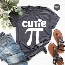 funny pi day crewneck sweatshirt, math teacher t-shirt, back to school shirt, cutie pi tee, teacher's day gift, gift for