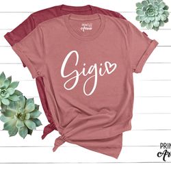 gigi shirt, grandma gift, nana shirt, christmas gift for gigi, mothers day, pregnancy announcement grandparents, best gi