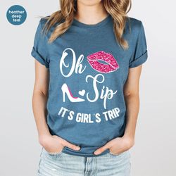 girls trip shirts, vacation t-shirt, travel crewneck sweatshirt, gift for her, women shirt, friend travel tee, funny shi