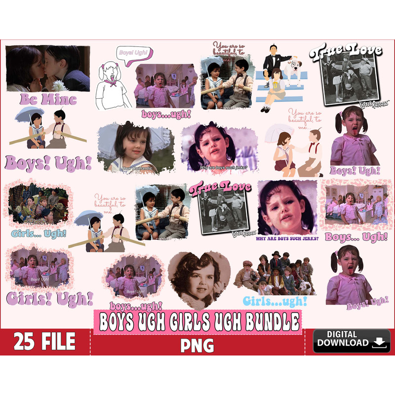 25 file Boys Ugh Girls Ugh bundle PNG.jpg