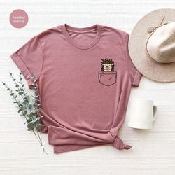 hedgehog gifts, hedgehog shirt, pocket hedgehog shirt, hedgehog toddler, hedgehog lover shirt, hedgehog gift, gifts for
