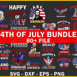 80 file 4th of july bundle , digital download